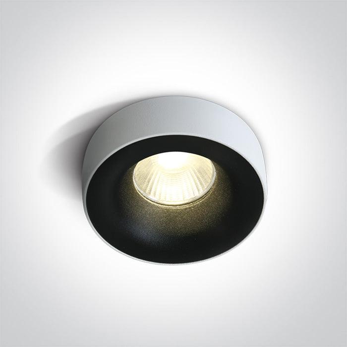 10112R/B/W BLACK COB LED 12w WW 700mA 50deg DARK LIGHT - One Light shop