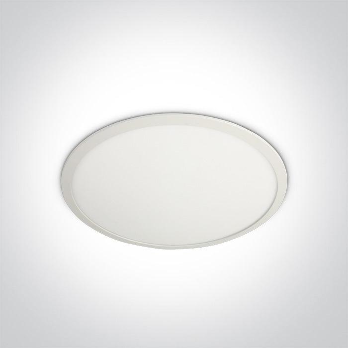 10148P/W/D WHITE LED 48W DL 60cm RECESSED PANEL IP20 DIMMABLE 230V - One Light shop