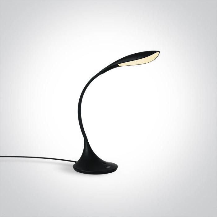 61070/B BLACK TABLE LAMP LED 5W CW 100-240V - One Light shop