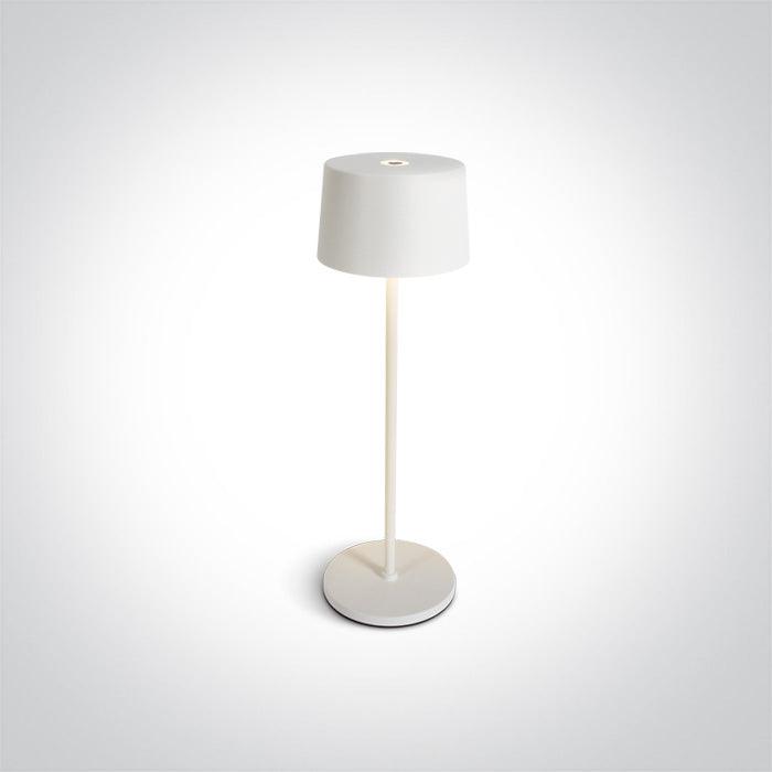 61082 LED 3000K - 3,3W WW TABLE LAMP RECHARGEABLE USB SOCKET IP65 DIMMABLE - One Light shop