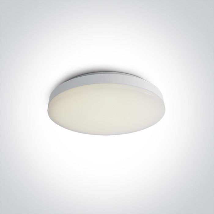 62022A/W/W WHITE LED PLAFO 20w WW IP20 230v - One Light shop