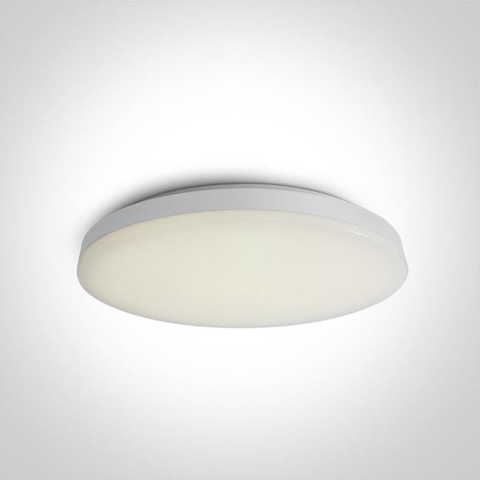 62022C/W/W WHITE LED PLAFO 24w WW IP20 230v - One Light shop