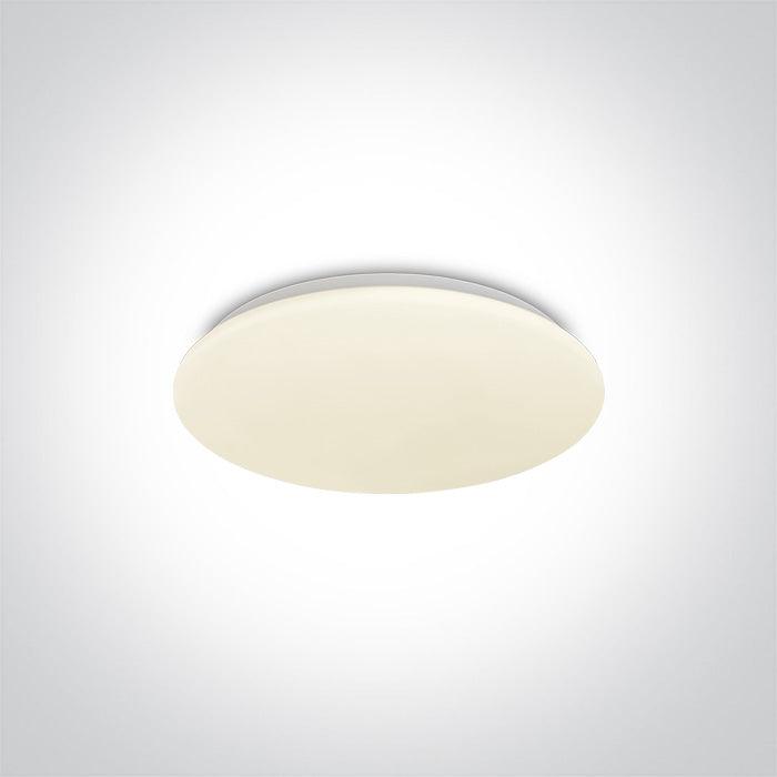 62026A/W WHITE LED PLAFO 15w WW IP20 230v - One Light shop