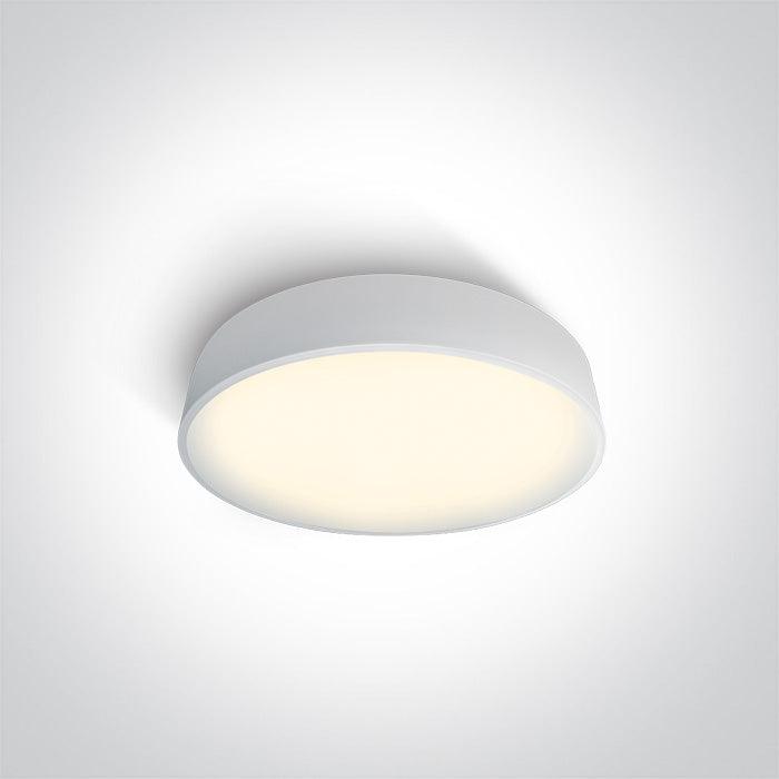 62118D/W/W WHITE PLAFO LED 20W WW IP20 230V - One Light shop