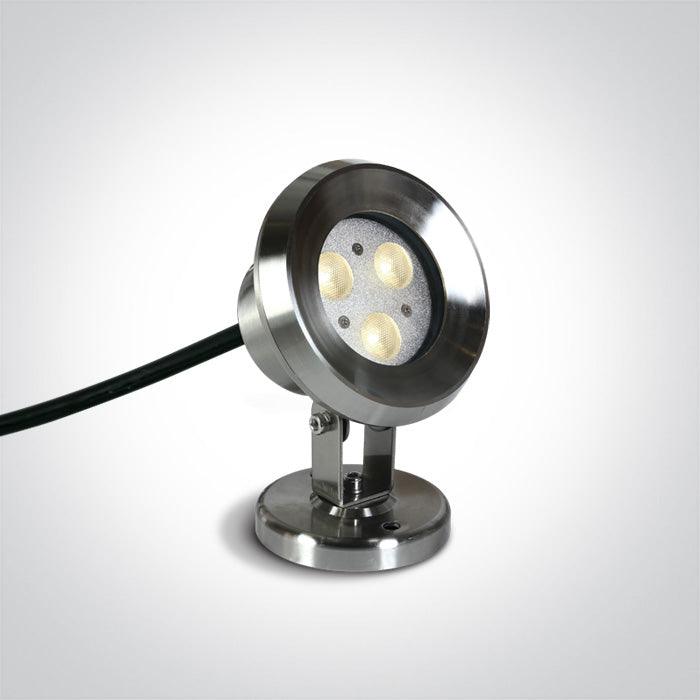 69064A/C 3X1W LED CW SS316 IP68 ADJUSTABLE UNDERWATER 24V - One Light shop