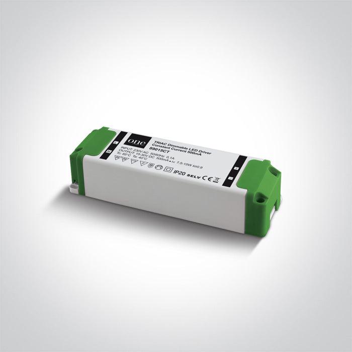 89015CT LED DIMMABLE DRIVER 500mA 7,5-15w INPUT 230v - One Light shop