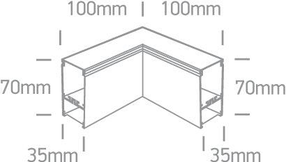 050170C/B BLACK CORNER FOR 38150A 38150B 38150BU 38150C - One Light shop