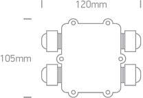 0800C CONNECTION BOX IP67 4 WAY - One Light shop