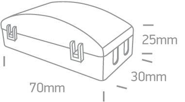 0802 CONNECTION BOX IP20 3-WAY IN/OUT FAST CONNECTION - One Light shop