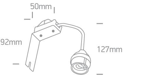 0950G GU10 LAMPHOLDER + CONNECTOR - One Light shop