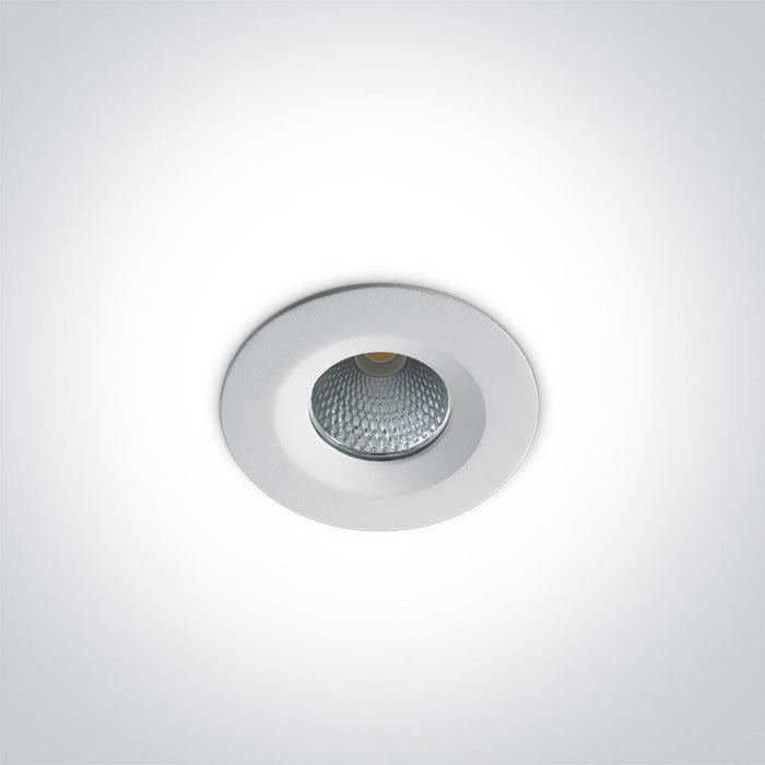 10107CA/W WHITE LED 7W CW IP20 60deg 230V - One Light shop