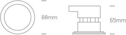 10107DF/W WHITE FIRE RATED LED 7W WW 60deg IP65 230V DIMMABLE - One Light shop