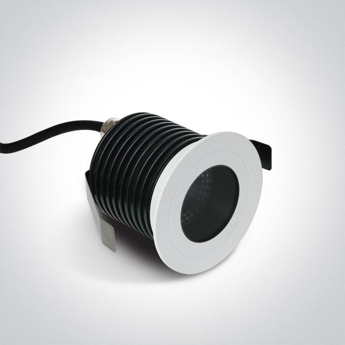 10107H/W WHITE COB LED 7W CW DARK LIGHT 36deg IP65 700mA - One Light shop