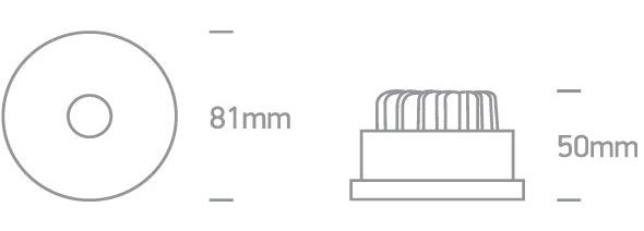 10108R LED 8W WW 60deg IP20 230V - One Light shop