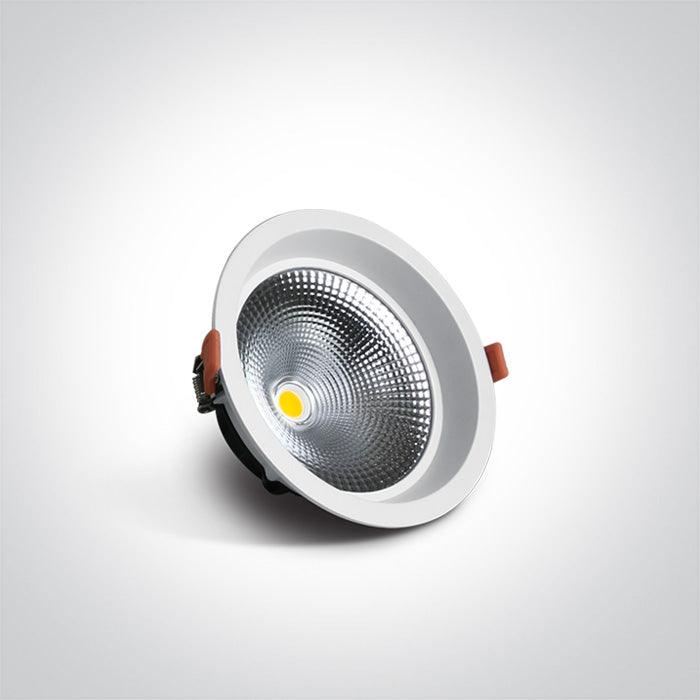 WHITE COB DOWNLIGHT LED 15W + DRIVER (PACK OF 6) - One Light shop