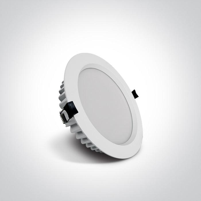 10118B/W WHITE LED 18W IP54 CW 100-240V - One Light shop