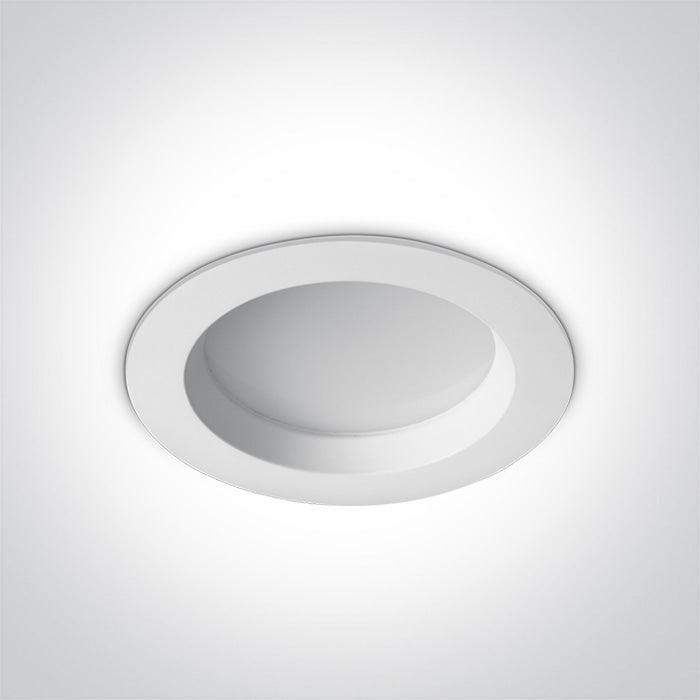 10118B/W WHITE LED 18W IP54 CW 100-240V - One Light shop