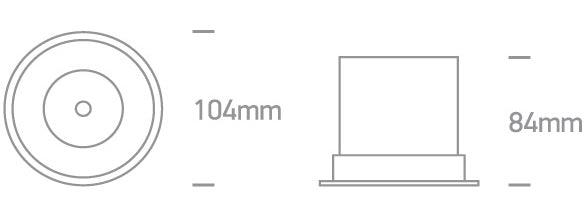 10118DC LED 18W WW IP20 36deg 500mA DARK LIGHT - One Light shop