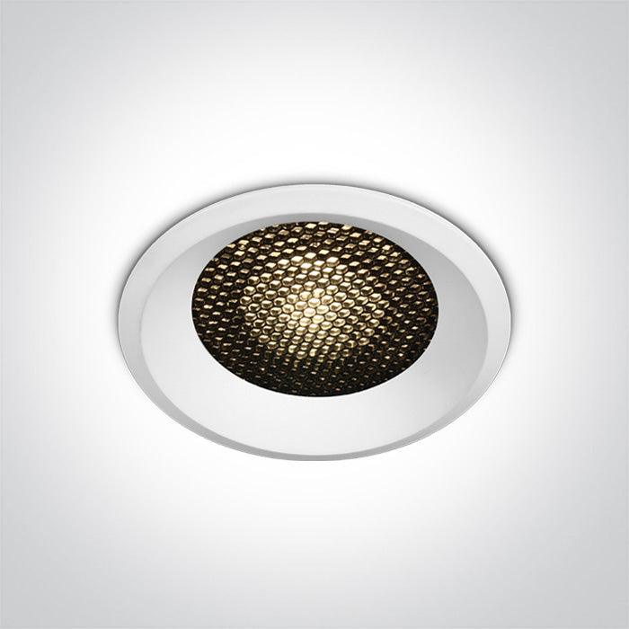 10118DH/W/W WHITE LED 18W WW IP20 36deg 500mA DARK LIGHT HONEYCOMB - One Light shop