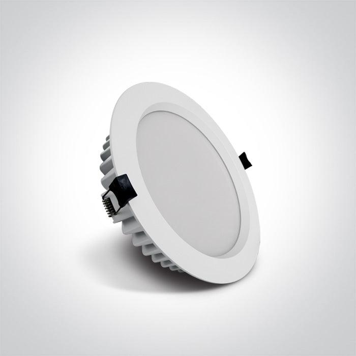 10125B/W/C WHITE LED 25W IP54 CW + DRIVER 100-240V - One Light shop