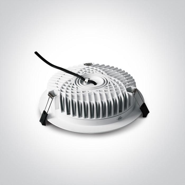 10125B/W/C WHITE LED 25W IP54 CW + DRIVER 100-240V - One Light shop