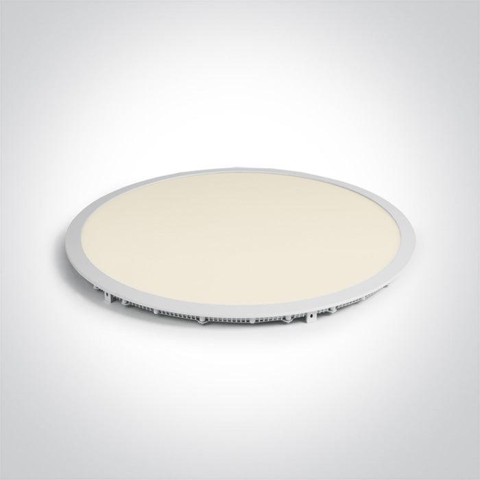 10148PE/W WHITE LED 48W CW 60cm RECESSED PANEL IP20 1200mA - One Light shop