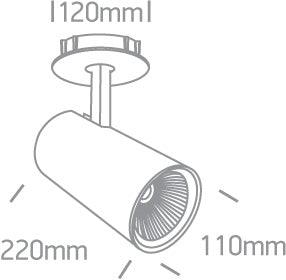 11130B/W/C WHITE RECESSED LED 30W CW 36deg 230V - One Light shop