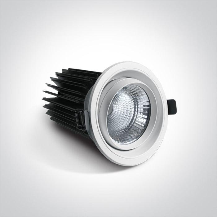 11150B/W WHITE COB LED 50W CW 40deg WW 230V - One Light shop