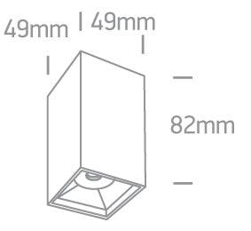 12106B SURFACE SPOT LED 6W WW 38deg IP20 230V - One Light shop