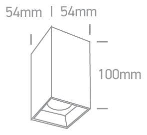 12107B/W/W WHITE LED 6,5W WW 36deg IP20 350mA DIMMABLE - One Light shop