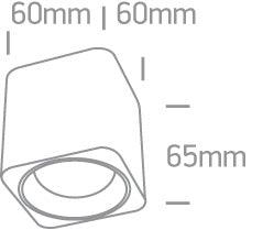 12107KA LED 7W WW 35deg 230V SQUARE - One Light shop