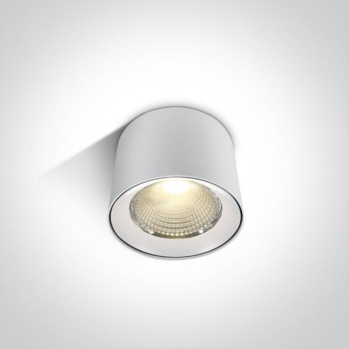 12125LA/W/W WHITE COB LED 25W WW IP20 50d 230V - One Light shop