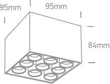 12906C LED 20W WW IP20 230V DARK LIGHT - One Light shop