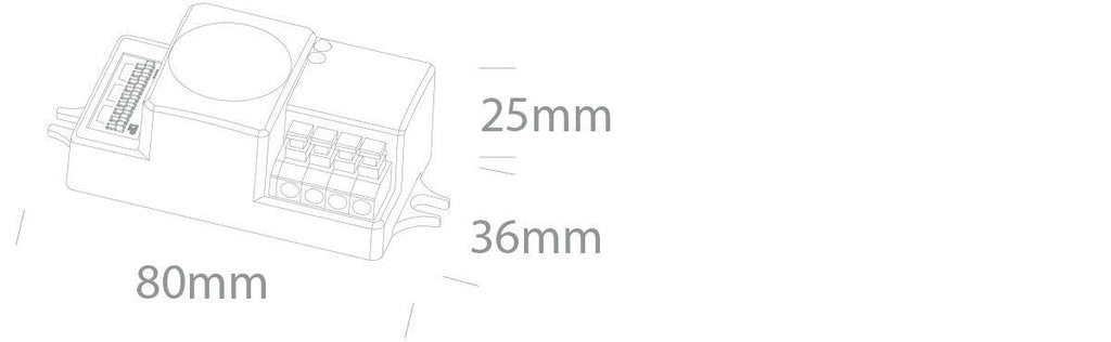 22000 MICROWAVE SENSOR 400W LOAD 5,8GHz 230V - One Light shop