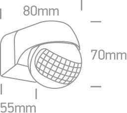 22006 IR MOTION SENSOR 400W 230V IP44 - One Light shop