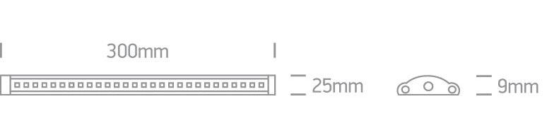 38103/W LED SHELF STRIP 3W WW 24vDC 30cm - One Light shop