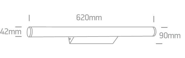 38114C/C CHROME T5 14w IP44 - One Light shop