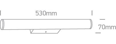 38116F/W CHROME LED WW 16w IP44 230V - One Light shop