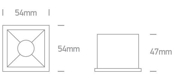 50106B LED 6W WW 38deg IP20 230V - One Light shop