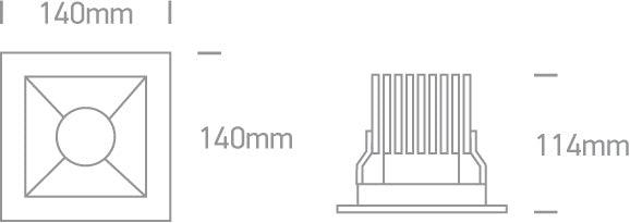 50130B COB LED 30W WW 30deg 230V - One Light shop