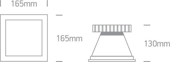 50130K/G/W GREY LED 30w WARM WHITE 230V - One Light shop