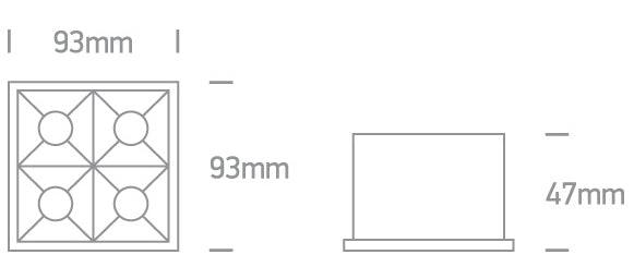 50406B LED 16W WW 38deg IP20 230V - One Light shop