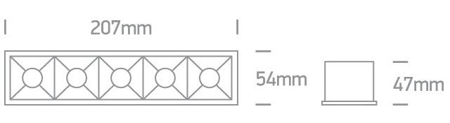 50506B LED 20W WW 38deg IP20 230V - One Light shop