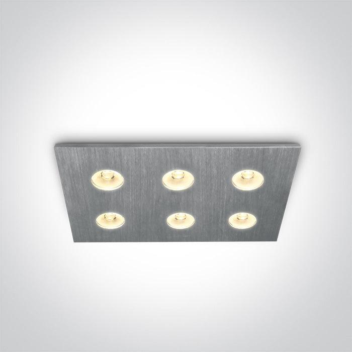 50601L ALUMINIUM LED 6x1w 35d - One Light shop