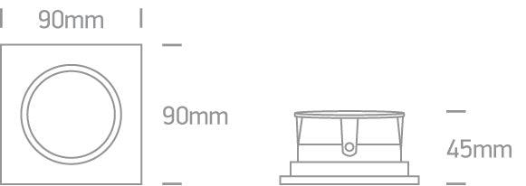 51105D7/W WHITE ADJUSTABLE GU10 50W - One Light shop