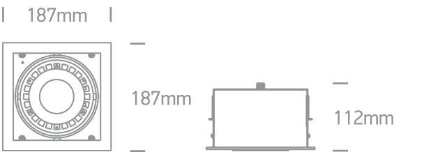 51125A/W/W WHITE COB LED 25w WW 100-240V - One Light shop