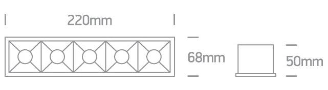 51506B LED 20W WW 38deg IP20 230V - One Light shop