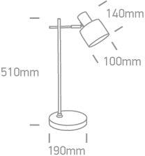 61116A TABLE LAMP 10W E27 100-240v - One Light shop