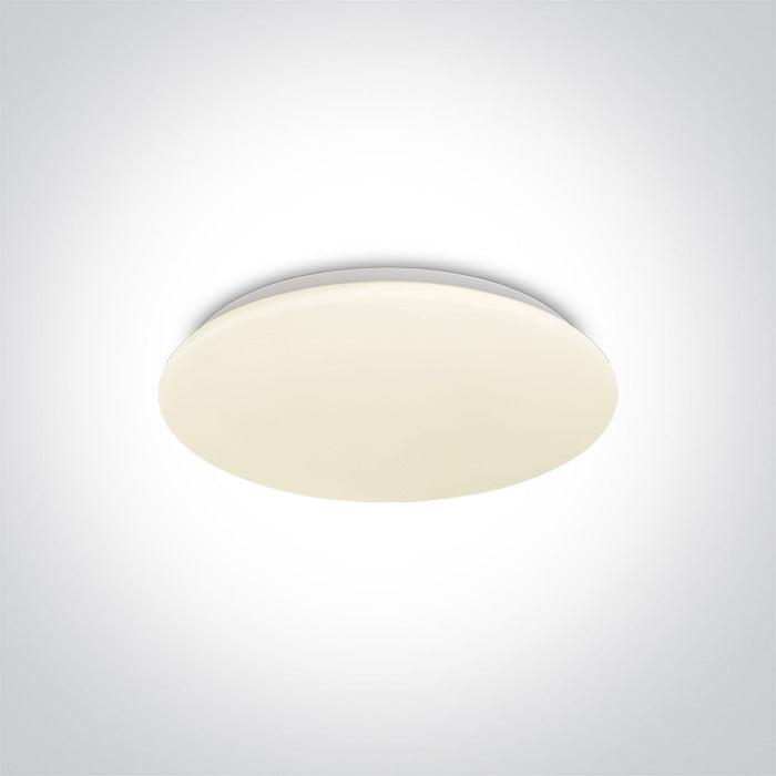 62026B/W WHITE LED PLAFO 24w WW IP20 230v - One Light shop