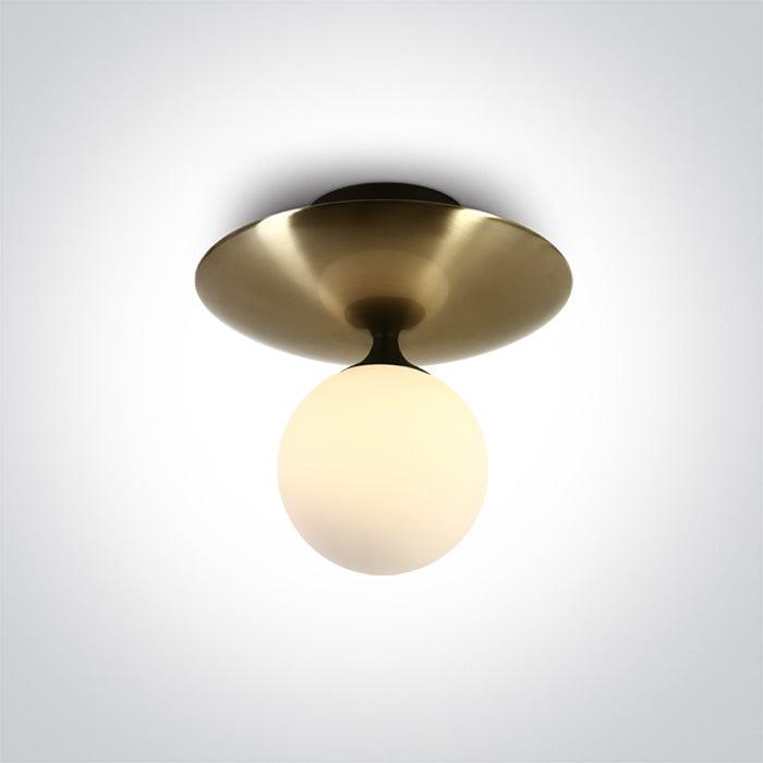 62116/BBS BRUSHED BRASS CEILING LIGHT 9w G9 100-240v - One Light shop